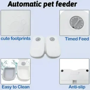 Comedero Automático para Mascotas: ¡Alimentación Perfecta a su Alcance! - Comedero Mascotas Programable Temporiza