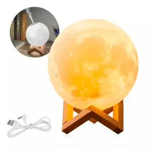 Humidificador Lámpara Luna Led Difusor