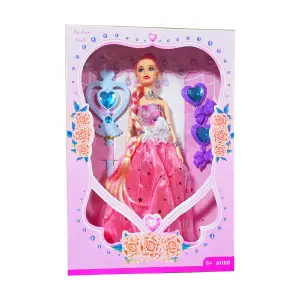 Muñeca Vestido Reina Princesa Varita Mag