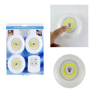 Luces Led 3 Bombillas Inalámbricos Tácti