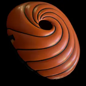 Máscara Obito Uchiha termoformada