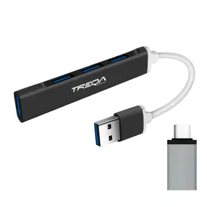 Adaptador Hub Tipo C Por 4 Puertos Usb