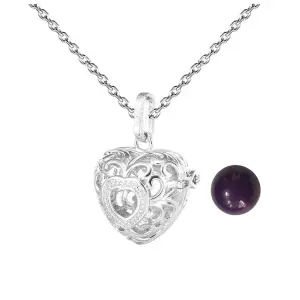 Collar Llamador De Angel Figura Corazon