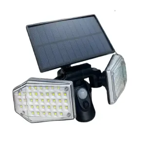 Lampara solar doble abatible con sensor