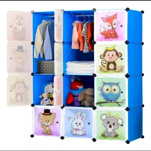ARMARIO  CON DISEÑO PARA NIÑO 3 CUERPOS
