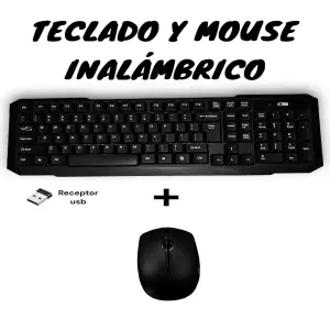 Combo de teclado y mouse inalámbricos, t