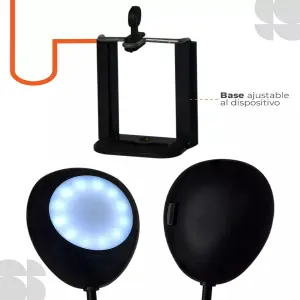 TRIPODE CON LUZ FLEXIBLE