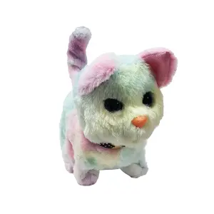 Robot Gato Color Mascota Sonido Movimie