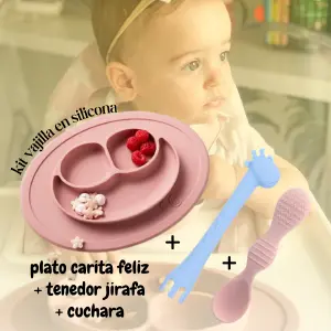 Kit vajilla plato carita