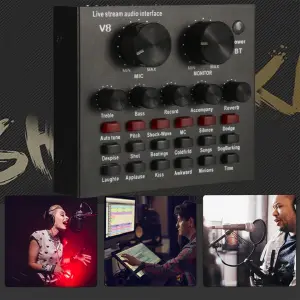 Mezclador De Audio Externo Interfaz Usb
