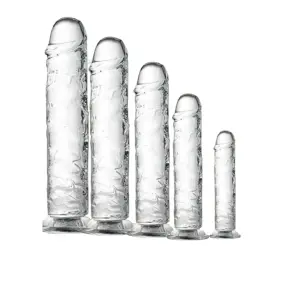 dildo transparente  tamaños