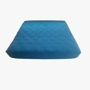Protector de colchón king azul turquesa