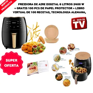 FREIDORA_6LTS_SILVER_CREST_+_RECETARIO_+