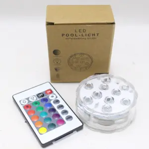 Luz led sumergible  con control