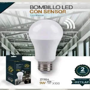 BOMBILLO LED CON SENSOR DE MOVIMIENTO