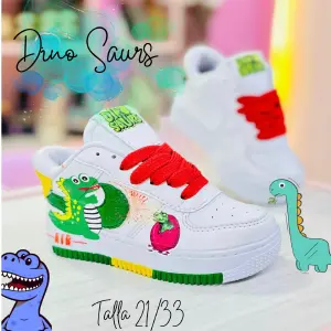 TENIS DE DINOSAURIO NIÑOS