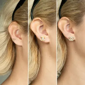Set x3 Pares de Aretes CH