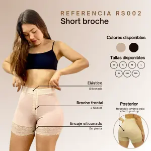 Short con broche negro REF RSN 002
