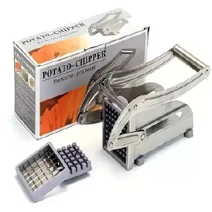 Cortador de Papa Manual de Acero Inoxidable: ¡Rebanadas Perfectas con Facilidad! - Cortador D Papa Manual Acero Inoxidable