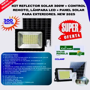 Kit Reflector Solar 300W + Control CLAMP