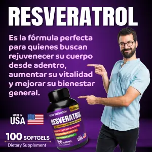 Resveratrol x 100 softgels x 2 Und