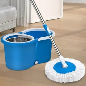 Balde Trapeador Centrifugado Acero Inox