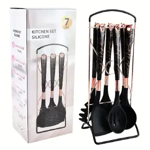 Juego utensilios de cocina silicona 7pc