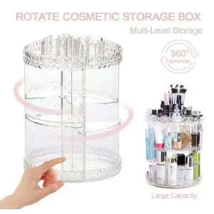 ORGANIZADOR DE MAQUILLAJE GIRATORIO