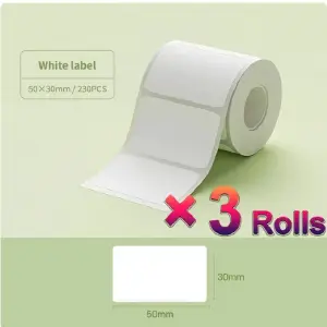 Rollo de etiquetas 50 mm x 30 mm