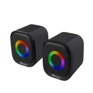 Parlante Para Pc Multimedia Luces Rgb Ki