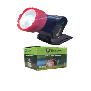 Linterna minera recargable marca Thojo