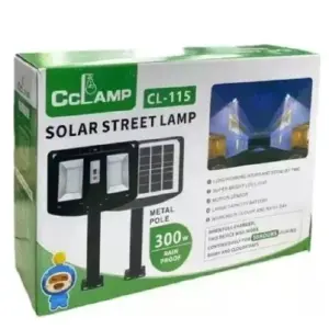 Lampara Doble Panel Energía Solar Cl115