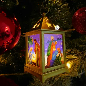 Pesebre Farol Cuadrado Vela ZF045D