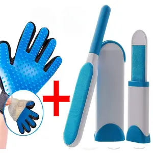 Guante Peinar Acariciar Mascotas + Cepil