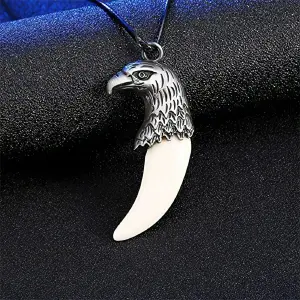 Collar Aguila Colmillo Garra + Estuche