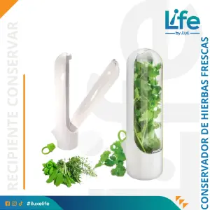 RECIPIENTE PARA CONSERVAR HIERBAS FRESCA