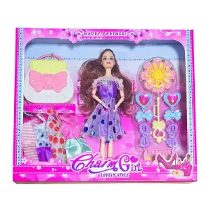 Muñeca Princesa Vestidos Accesorios Joya