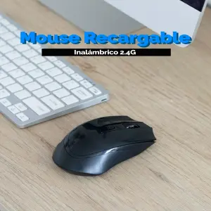 Mouse recargable Semi Ergonomico
