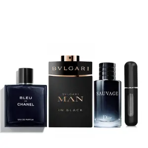 KIT(MAN IN BLACK+SAUVAGE+BLEUC+PERFUMERO