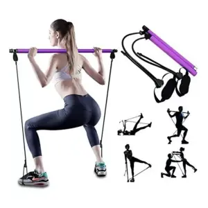 Kit Barra De Pilates Portátil Con Banda