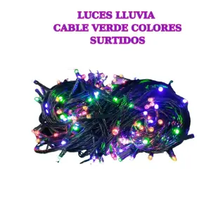 LUZ DE NAVIDAD CABLE VERDE 8 METROS