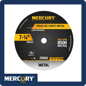 DISCO 7 1/4" 1.4MM CORTE METAL