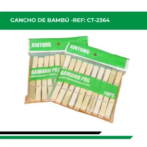GANCHO DE BAMBU X 20 UNDS