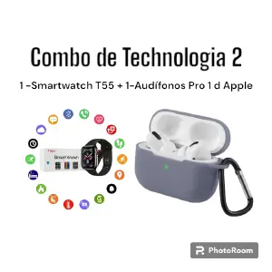 Smartwatch T55 + Audífonos Pro 1 d Apple