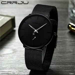 2150-1 CRRJU  NEGRO/ PLATA  HOMBRE RELOJ