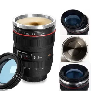 Vaso Mug Lente Camara Termo
