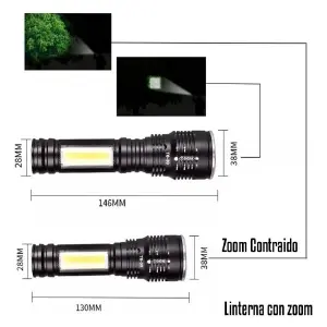 Linterna táctica mediana larga dist
