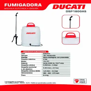 Fumigador Electrico Ducati Dsp1800as De