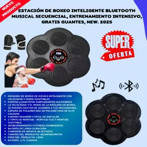 ESTACIÓN DE BOXEO INTELIGENTE BLUETOOTH: ¡Entrena como un profesional desde casa! - ESTACIÓN BOXEO INTELIGENT BLUETOOTH