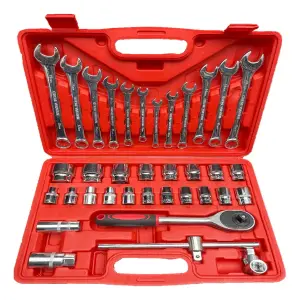 Juego De Copas Y Llaves Set De 37 Piezas